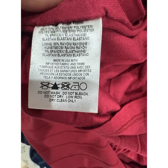 Hutch Red Bandage Bodycon Midi Dress Ruffle Hem Sleeveless Party Cocktail - Picture 5 of 7